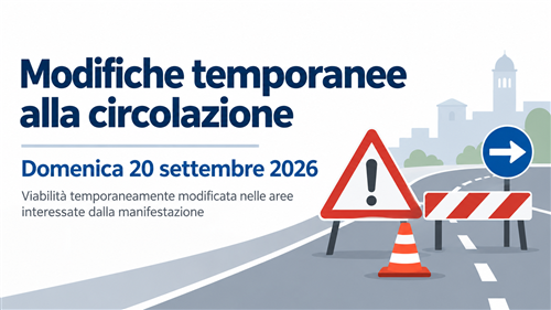 Gara ciclistica del 20 settembre 2026 â€“ modifiche temporanee alla viabilità